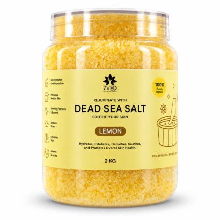 7VED Dead Sea Salt for bath, spa, foot soak, manicure, pedicure and body care
