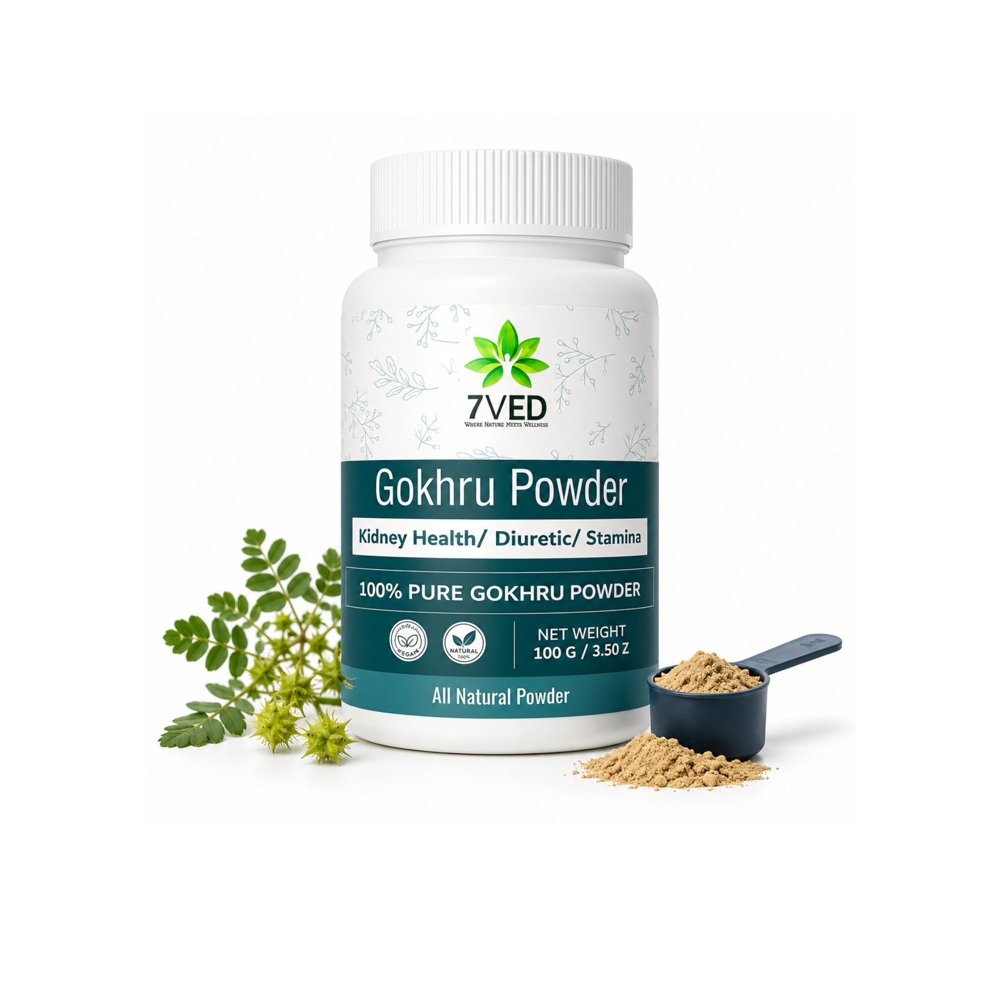 7ved Amazon Main images (1) Gokhru Powder - Image 1