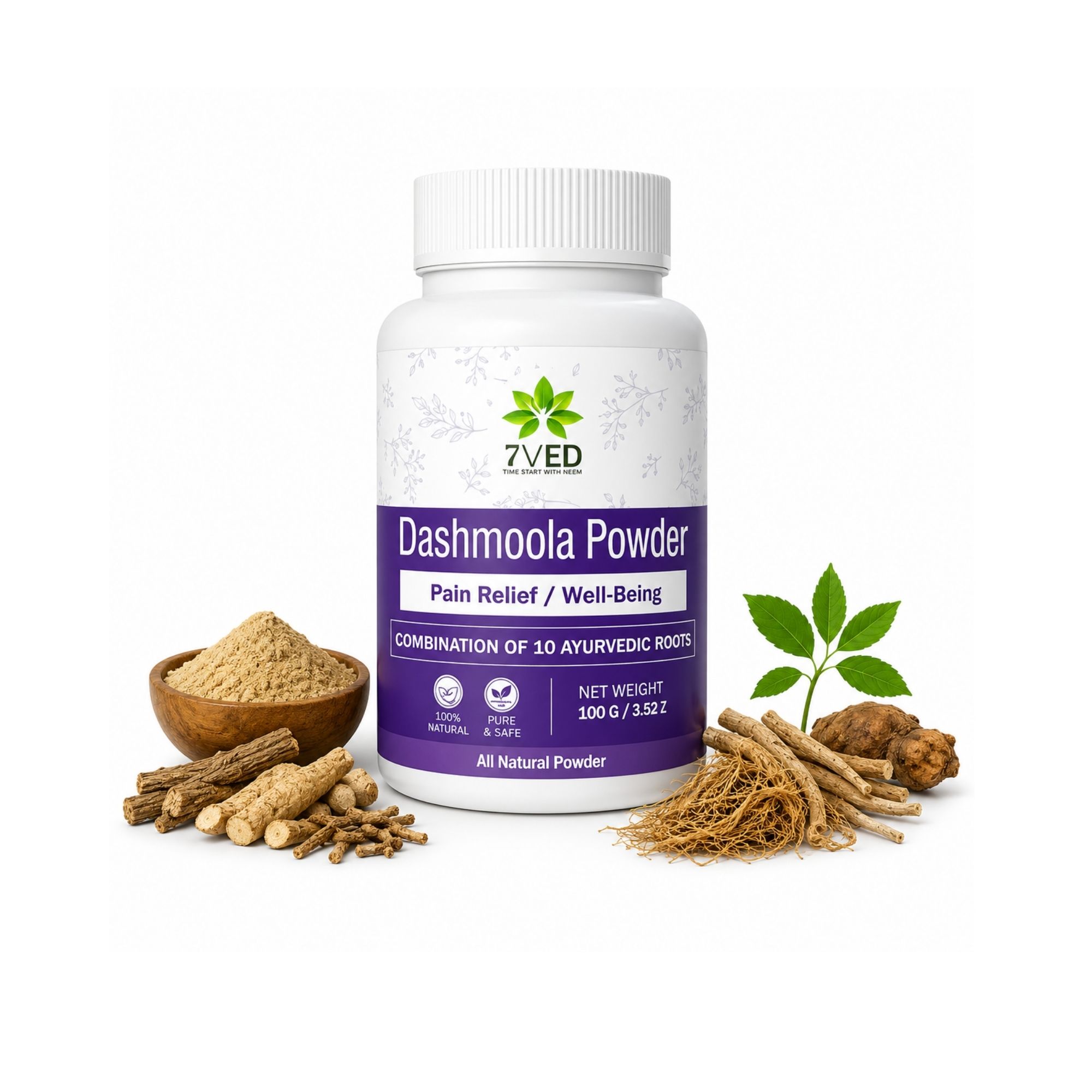 7ved Amazon Main images (9) Dashmoola Powder - Image 1